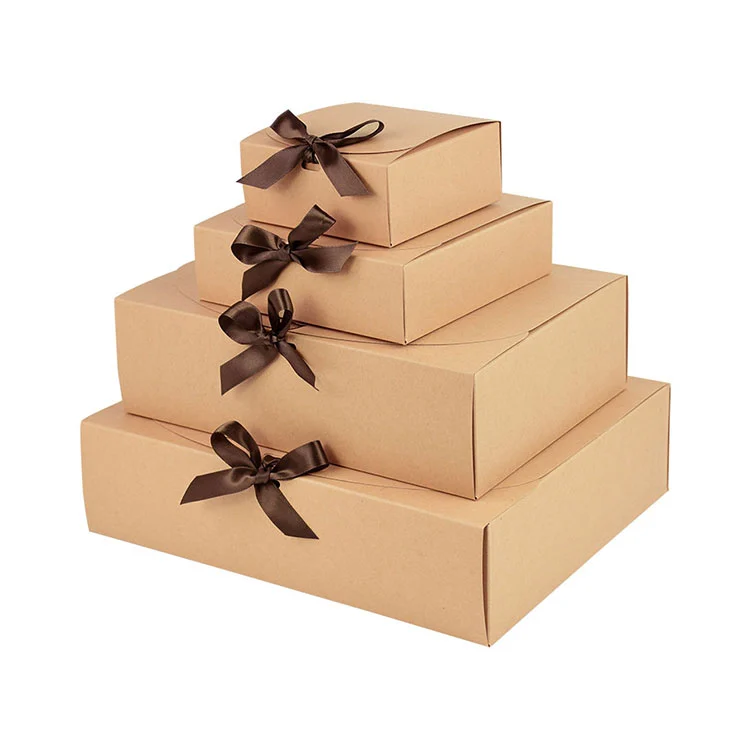 Confezione regalo con logo fai da te con fiocco