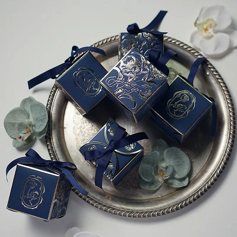 French Sugar Box Light Luxury Golden Candy Champagne Color Wedding Candy Box Wedding Accompanying Paper Gift Box French Sugar Box Light Luxury Golden Candy Champagne Color Wedding Candy Box Wedding Accompanying Paper Gift Box