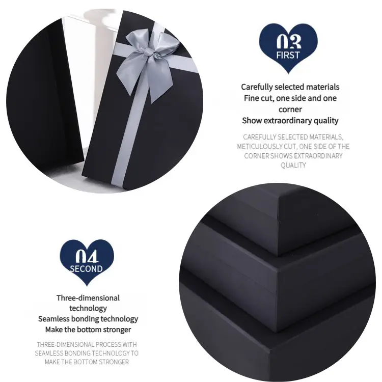 Rectangular Black Gift Box With Lid