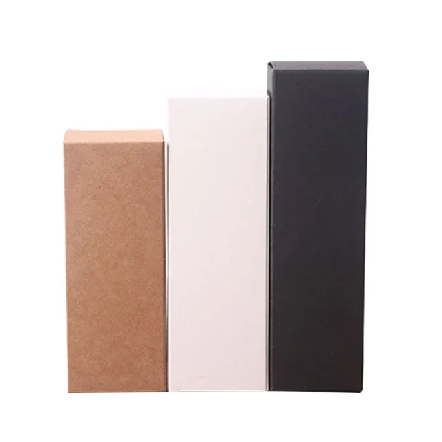 Black White Black Kraft Rossetto Olio essenziale scatola da gocce bottiglia Bottiglia Bottiglia Bolla regalo